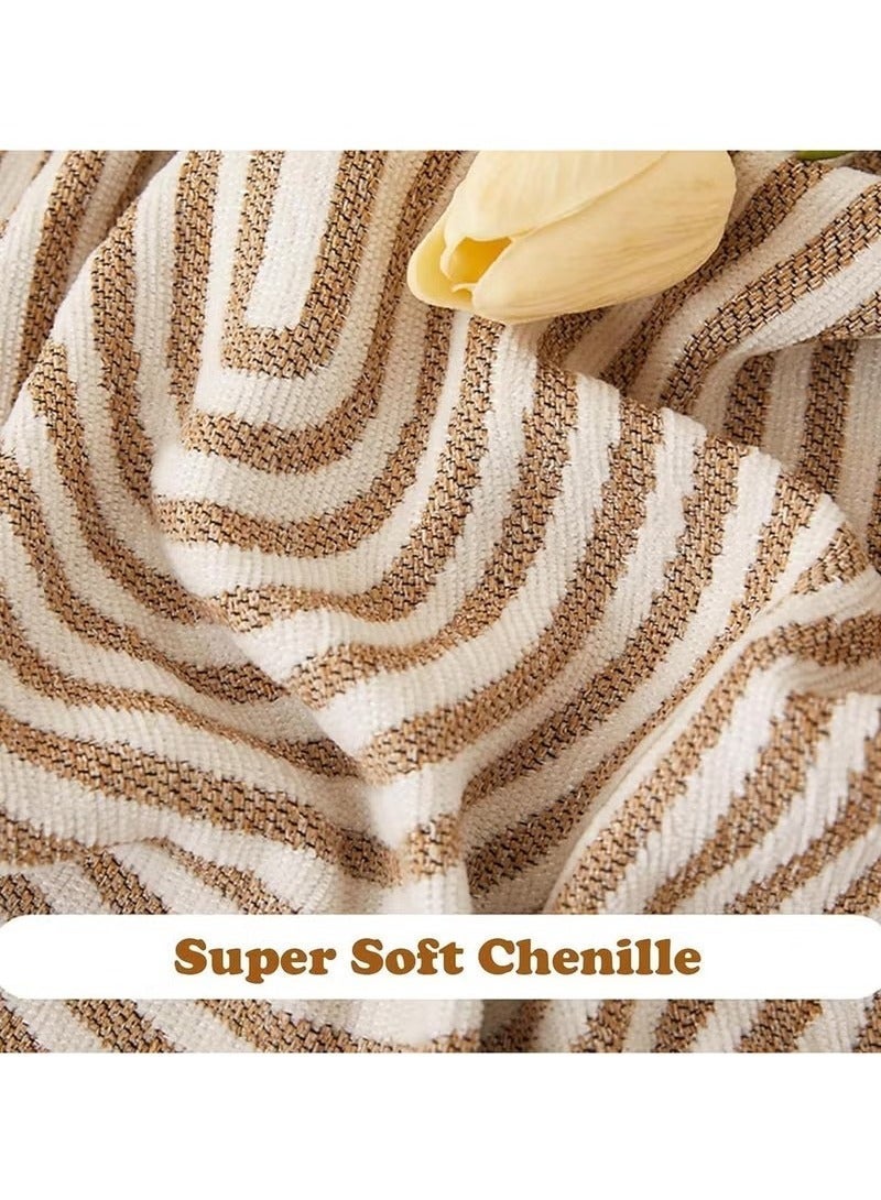 Beauenty Double Sided Chenille Sofa Cover, Stylish Sofa Cover, Chenille Furniture Sofa Cover Towel, Four Seasons Chenille Sofa Cover Available Both Sides 180*130 - Image 4